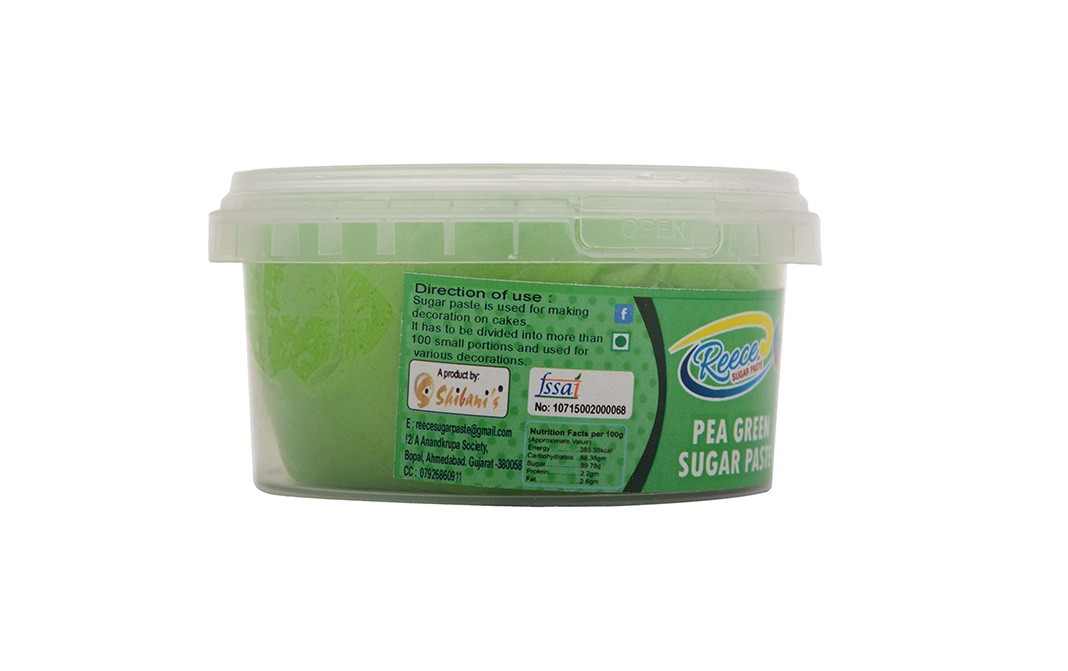 Reece Pea Green Sugar Paste    Tub  250 grams